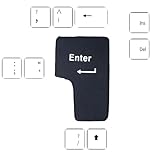 Daity Big Enter Button Multifunction Enter Taste Pillow with Data Input Keys USB Anti-Stress Pillow Nap Pillow for Office, Home and Business Travel
