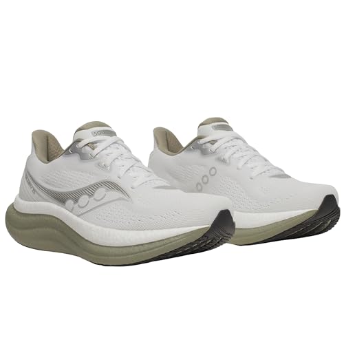 Saucony Mens Triumph 23 Running Shoe, White/Laurel, 9 M US by Saucony - Image 3