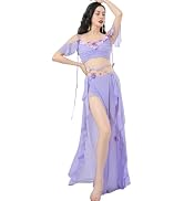 Amazon.co.jp: [RIKOUZY] ベリーダンスレッスン着 メッシュ ラメ入り