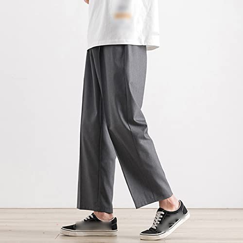 Pantalones rectos cortos finos de verano para hombre miniatura 6