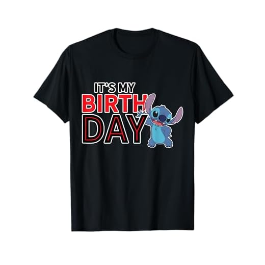 Disney Lilo and Stitch Happy Birthday T-Shirt