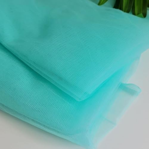 Image of SATYAM KRAFT 5 Meter Multipurpose Net Fabric Soft Cloth Roll | Wedding, Valentine & Party Decoration Items, Birthday, Anniversary | Stage, Tent, Backdrop, Mandap Festive, Event Decor Net (Blue)