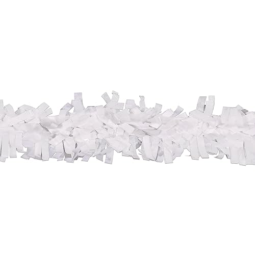 Beistle 24-Piece Tissue Festooning in White, Decorative Wall Hanging for Birthday, Bridal or Baby Shower, Anniversary, Events, Parties, 25'
