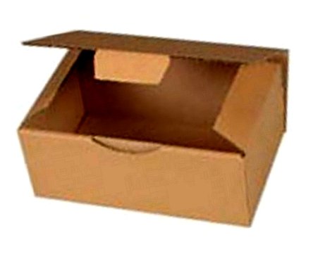 10 Boites Postales à tirettes marrons : 250 X 200 X 100 mm Petite Cannelure