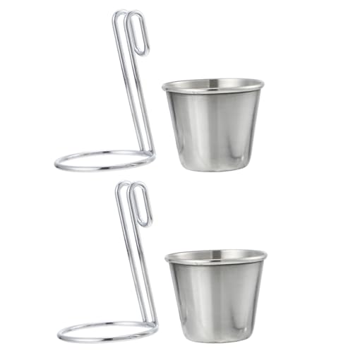 Mikinona 2pezzi Ciotole Inossidabile Per Salse e Condimenti Pratiche Per Facili e Resistenti Per Gravy Salsa e Alimenti