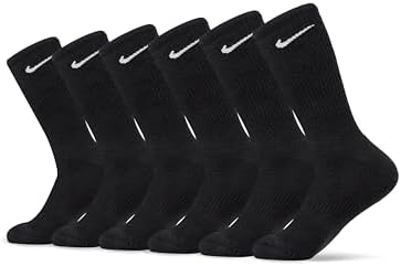 Nike Herren Everyday Cushion Crew Crew-trainingssocken (6 Paar)