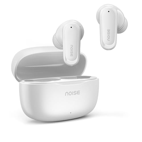 Noise Newly Launch Buds Play Truly Wireless Earbuds with 40H of Playtime, Quad Mic with ENC, Low Latency for Gaming (Up to 50 Ms), 13mm Driver, BT V6.0(Chalk White)
