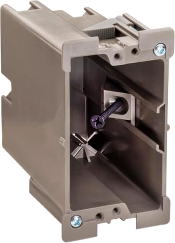 Image of SmarToggle Single Gang Retrofit Wall Box - Old Work Electrical Box for Stud or No-Stud Mount | 1-1 /2 inch Toggle Depth | Smart Device, Outlet, or Switch PC Wall Box | Rated 50 lbs Load, 3-Pack