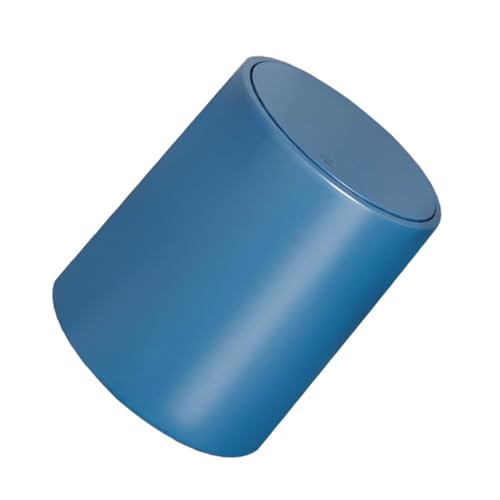 Holibanna Basura moderno envase largo inoxidable contenedor de reciclaje papelera para baño papelera de plástico papelera para cocina contenedores de desechos el plastico Azul