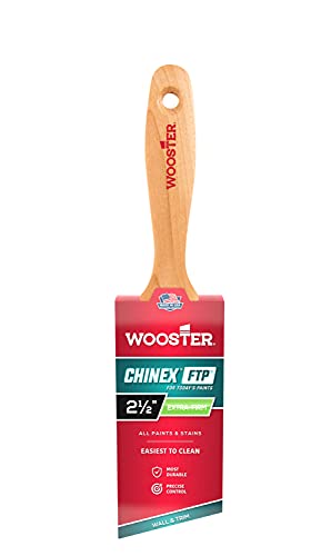 Wooster Brush 4415-2 1/2 Chinex FTP Angle Varnish Paintbrush, 2 1/2 Inch
