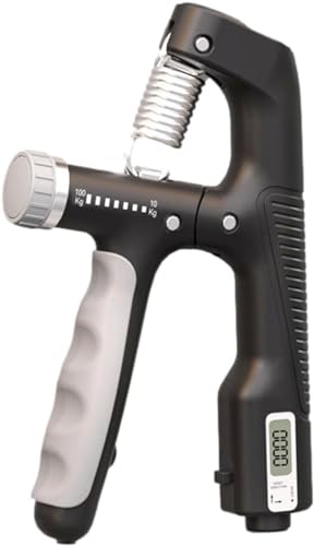 Hand Grip Reforzador de mango, 10-100 kg Hand Grip Strengthener, Hand Grip, Grip Musculation, Hand Grip Musculation, elevador de agarre ajustable con contador