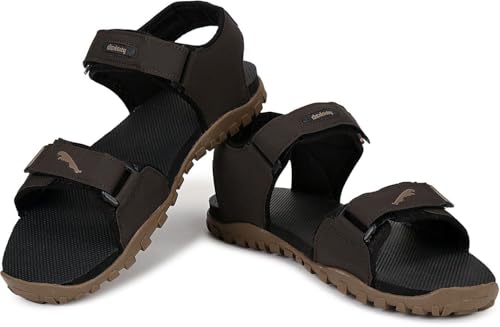 Image of density Men Sandals (Red, 6) | 8 | Brown|STYLE 191