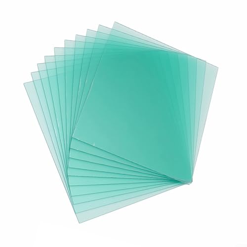 Sandyseptember Para reemplazo de lente de casco de soldadura, placa protectora de policarbonato anticaída para un bloque de polvo eficiente (133 x 114 mm)