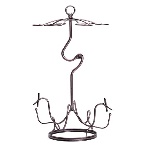 Soporte para 2 Botellas de Vino de Metal Bronce