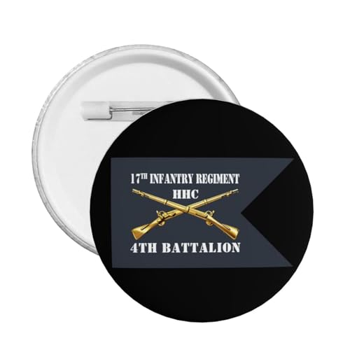 Qauirfe 4th Battalion 17th Infantry Regiment Express Your Unique Style with Our Fashionable Round Badges Medium