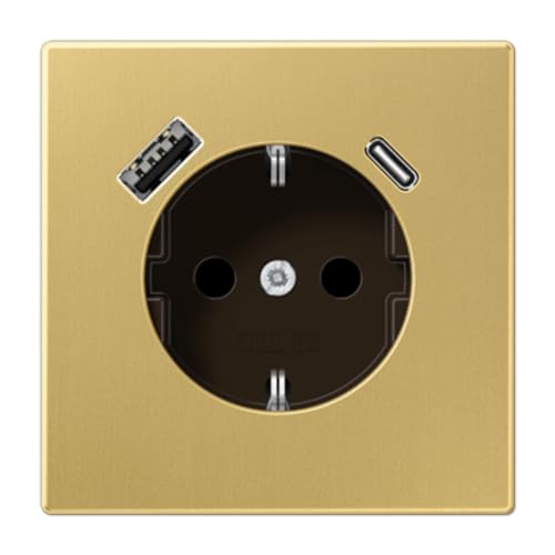 Prise USB-AC laiton classique au salon chargez vos smartphones sans bloc secteur