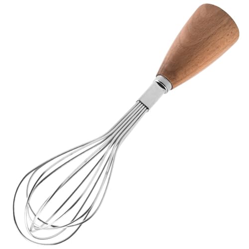 Jicyor Batidor Manual de Huevos Profesional Acero Inoxidable, Batidor Vertical, Batidor de Acero Inoxidable con Mango Resistente y Cómodo, Mini Batidor Pequeño para Mezclar Batir Espumar y Remover