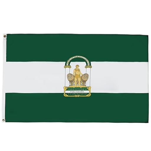 AZ FLAG - Bandera Andalucía - 150x90 cm - Bandera Andaluza 100% Poliéster ligero Con Ojales de Metal integrados - 80g | Ya disponible en tu tienda friki favorita! En mundofriki.es!