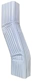 3” x 4” Inch Aluminum Downspout B Style (3” offset) Zig Zag Elbows White