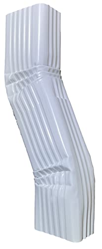 3” X 4” Inch Aluminum Downspout B Style (3” Offset) Zig Zag Elbows White #TOP1
