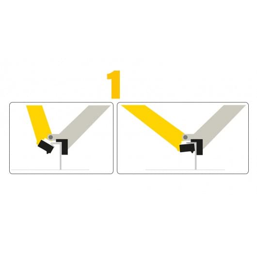 Pince double pli pour joint debout, largeur 250 mm