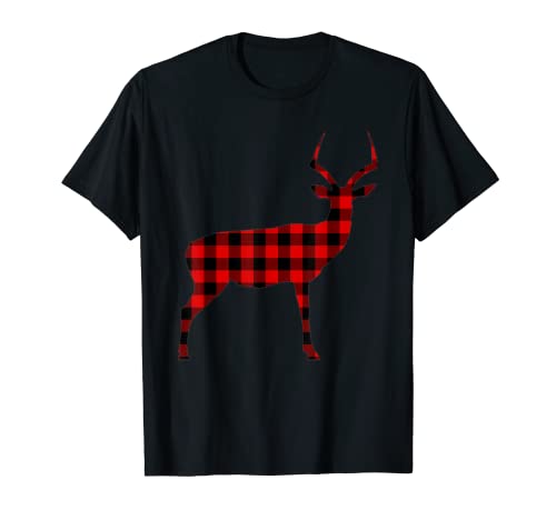 Impala Red Buffalo Plaid Antílope - Regalo familiar a juego Camiseta