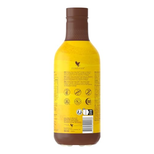 Forever Aloe Vera Gel (1 Liter Saft zum trinken), 100% pures zertifiziertes Aloe Vera Gel, zuckerfrei, ohne Zusatz von Konservierungsstoffen, VitaminC