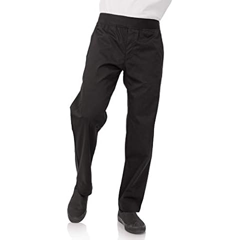 Chef Works Black Slim Fit Chef Pants Cover
