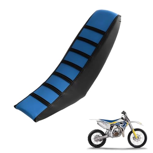 generisch sitzbankbezug Motorrad kompatibel mit Husqvarna TC 85 2013-present,Sonnenschutz und Anti-Rutsch,Motorradzubehörsitzbankbezug Motorrad (Black Blue)