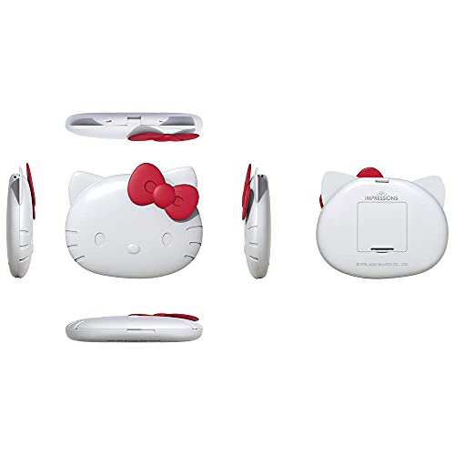 Impressions Vanity Hello Kitty Kawaii Compact Mirror With Touch Sensor Switch For Purse, Led Makeup Mirror With 2X Magnifying Top And Adjustable Brightness (White) #TOP3