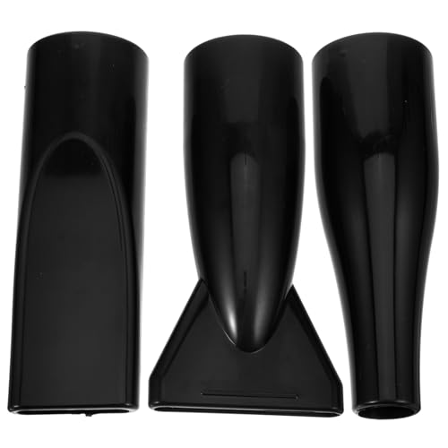 DECOMELODY Embouts Diffuseurs Abs Accessoire Coiffure Noir Lot de 3 pour Sèche-cheveux Compatible Diamètre 4,2 Cm, Séchage Doux Cheveux