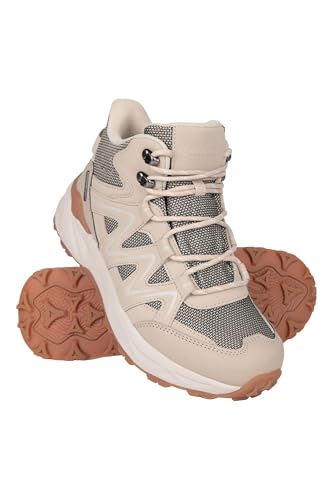 Mountain Warehouse Trail Blazer Womens Waterproof Walking Boots Beige Adult Shoe Size 6