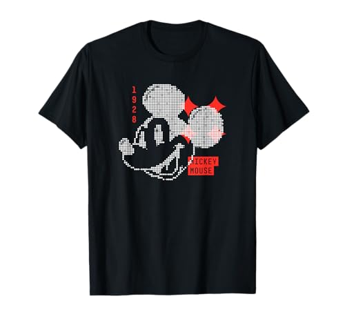 T-Shirt Mickey Mouse Disney 1928 haut vintage en coton col rond respirant