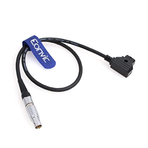 Eonvic D-Tap Male to 1B 6 pin Female Power Cord Power Cable for V Mount Anton Mount Battery Red Scarlet & Epic Camera 100CM