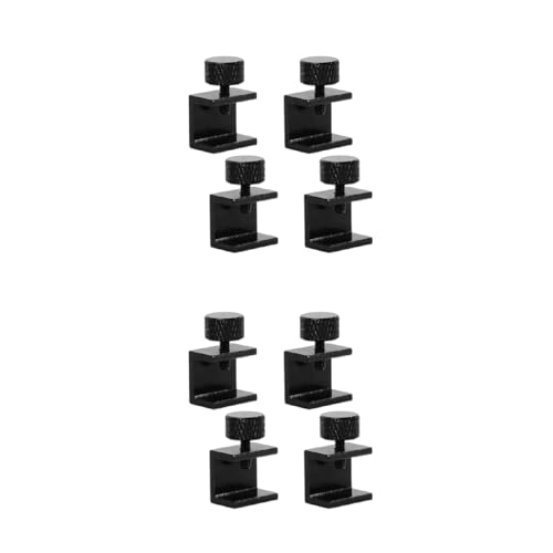 Pjeghbvop 3D Pritner Parts 4pcs Glass Heatbed Clip Clamp Heated Bed Clips Aluminium Alloy Hotbed Build Platform Retainer Glass Bed for 3 Clamps 3D Printer