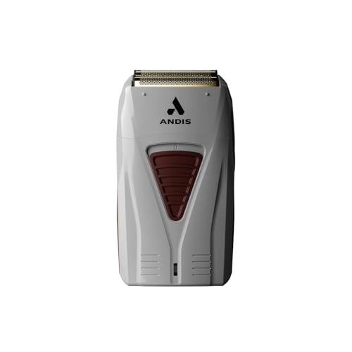 Andis - TS-1 Pro-Foil Lithium-Ion Cord/Cordless Foil Shaver with Super soft Titanium Cutters - For Close Smooth Shaving - Dual Voltage Waterproof Shaving Machine with Charger Grey(Pack of 1)