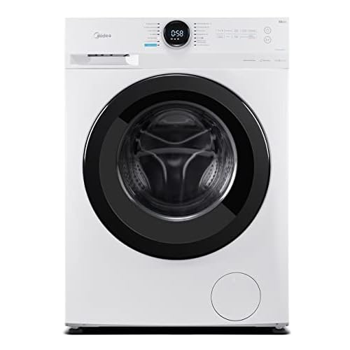 Midea MF200W80B-E Waschmaschine / 8KG Fassungsvermögen / Energieeffizienzklasse B / HealthGuard-System / Nachlegefunktion / 1400 U/min / Turbo Wash /