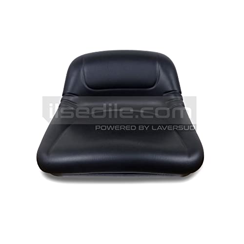 Sedile trattore nero PVC con schienale basso