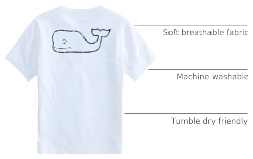 Image of vineyard vines Girls' Vintage Whale Short-Sleeve Pocket Tee