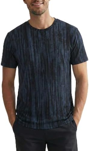 JEEGAL Herren T-Shirt Rundhals, 95% Baumwolle 5% Elasthan, Regular Fit Kurzarm Shirt mit Print, bequemes Männer Basic Shirt für Alltag Freizeit Sommer
