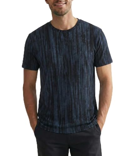 JEEGAL Herren T-Shirt Rundhals, 95% Baumwolle 5% Elasthan, Regular Fit Kurzarm Shirt mit Print, bequemes Männer Basic Shirt für Alltag Freizeit Sommer