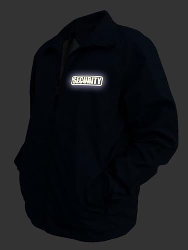 Smart People Clothing Security Zipped up Windbreaker with Reflective Decorations Front and Back4