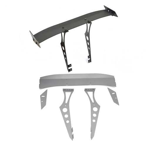 RC Metal Tail Wing Rally Car Rear Spoiler for 1/10 RC TT02 XV01 HSP94123 PTG2 Universal Upgrade...