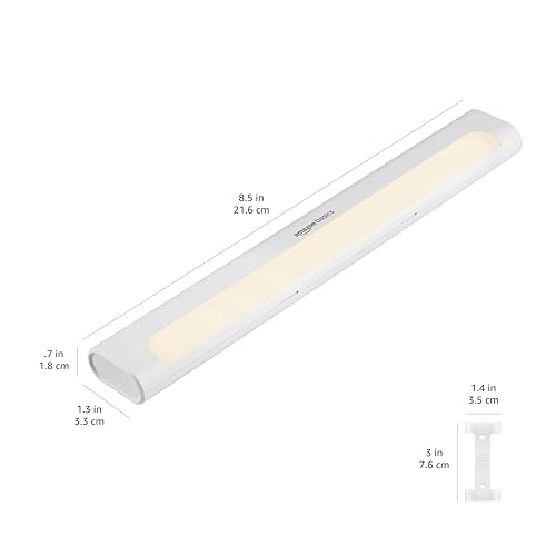 Luces LED Adhesivas Amazon Basics Inalámbricas, 65 Lúmenes, Pack 2