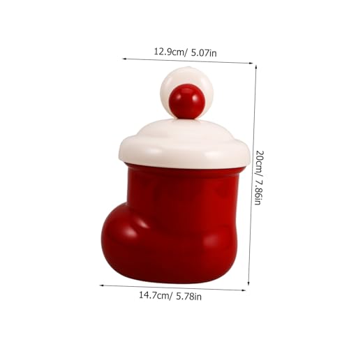 Papelera Mini Botín Santa Claus Rojo Compacta miniatura 2