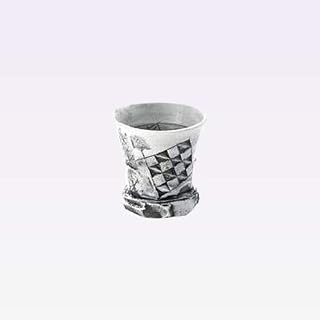 Tokyo Matcha Selection - Sake Rock Glass - KAKURIN - 2 Color - Mino Ware [Standard Ship by Int'l e-Packet: with Tracking Number & Insurance] (White 220ml)