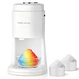 Slushy Maker Ice Shaver, ice crusher, slush-ijsmachine, Elektrische crushed ice maker is geschikt voor kamperen, cocktails, koude koffie, ijs, Weiß