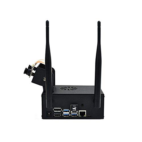 Seeed Studio Jetson Nano - Custodia in metallo con ventola di raffreddamento e supporto per fotocamera
