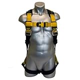Guardian 37100 Series 3 Harness, Fall Protection Harness, X-Small/Small, Yellow/Black