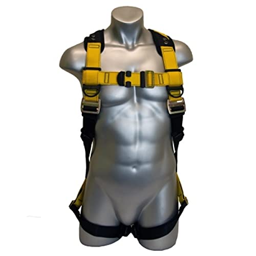 Image of Guardian 37100 Series 3 Harness, Fall Protection Harness, X-Small /Small, Yellow /Black
